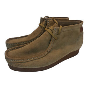 Tan Clarks Sueded wallabee Moccasins sz 10W